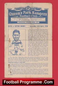 Queens Park Rangers v Leyton Orient 1948 – 1940s QPR Programme