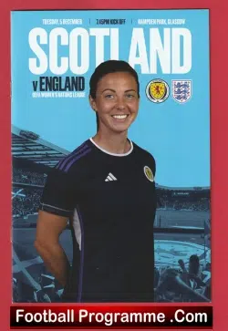 Scotland Ladies v England 2023 - Womens Football Hampden Park - football programme