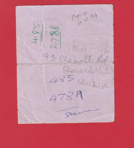 Stoke City v Manchester United 1976 - Match Ticket 1970s - Image 3
