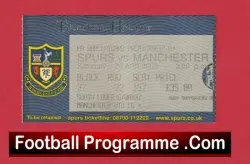 Tottenham Hotspur v Manchester United 2003 – Match Ticket