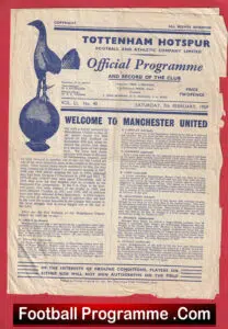 Tottenham Hotspur v Manchester United 1959 – to clear
