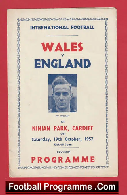Wales v England 1957 – Pirate Programme – Duncan Edwards Played