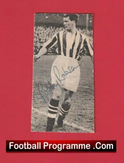 West Bromwich Albion Bobby Robson Signed Autograph 1955 - 1956 WBA - football programme