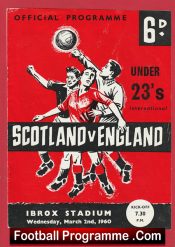 Scotland v England 1960 – U23 International Ibrox Denis Law