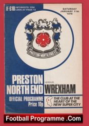 Preston North End v Wrexham 1975 – Player Manager Bobby Charlton