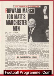 Manchester United Matt Busby Autograph Signed Picture 1960s Man Utd