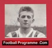 Huddersfield Town Denis Law Autograph Signed Picture 1950s Man Utd