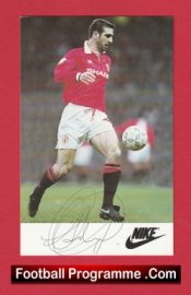 Manchester United Eric Cantona Signed Autographed Nike Card