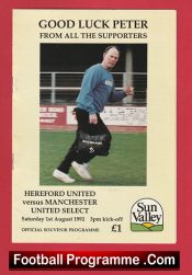 Peter Issac Testimonial Benefit Match Hereford United 1992