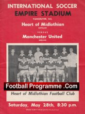 Heart Of Midlothian v Manchester United 1959 – Hearts Vancouver Canada