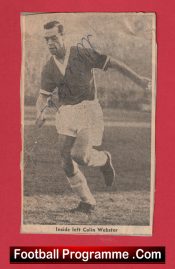 Manchester United Colin Webster Autograph Signed Picture Man Utd 60s