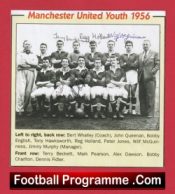 Manchester United Multi Signed Autographed Youth Team Picture 1956