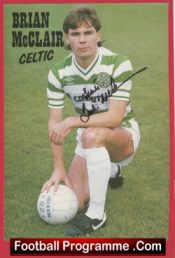 Glasgow Celtic Brian McClair Autographed Signed Man Utd Footballer