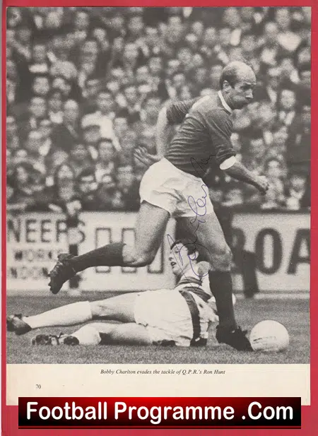 Manchester United Bobby Charlton Signed Autograph Picture - Image 2