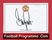 Manchester United Denis Irwin Autographed Signed Crested Card