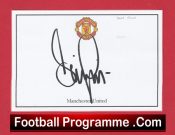 Manchester United Denis Irwin Autographed Signed Crested Card