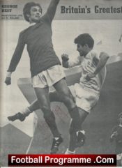Manchester United George Best Autographed Signed Picture 1960s Man Utd