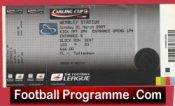 Tottenham Hotspur v Manchester United 2009 – League Cup Final Ticket