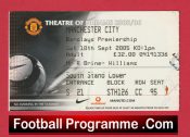 Manchester United v Manchester City 2005 – Football Ticket