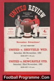 Manchester United v Burnley 1952 – 1950’s Man United