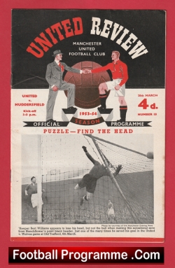  Manchester United v Preston 1953 - Man Utd Programmes Football Programme .COM Football Programmes Memorabilia