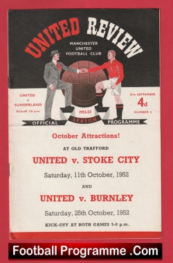  Manchester United v Arsenal 1952 - Man United Programme Football Programme .COM Football Programmes Memorabilia