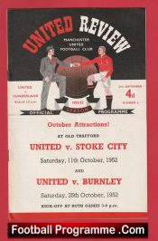 Manchester United v Sunderland 1952 – Man Utd 50’s Programme