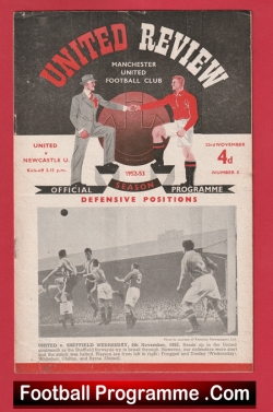  Manchester United v Sunderland 1952 - Man Utd 50's Programme Football Programme .COM Football Programmes Memorabilia