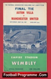 Manchester United v Aston Villa 1957 – FA Cup Final Wembley