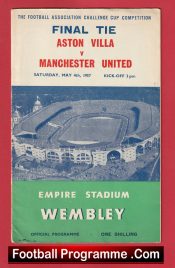 Manchester United v Aston Villa 1957 – FA Cup Final Wembley