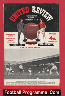  Heart Of Midlothian v Manchester United 1959 - Hearts Vancouver Canada Football Programme .COM Football Programmes Memorabilia