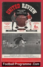 Manchester United v Stoke City 1963 – Man Utd Programmes