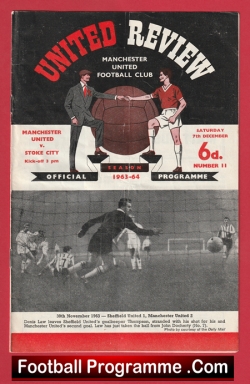  Manchester United v Aston Villa 1964 - Man United Football Programme .COM Football Programmes Memorabilia