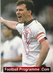England + Manchester United Bryan Robson Autograph Signed Man Utd