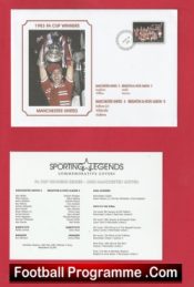Manchester United v Brighton 1983 FA Cup Winners First Day Cover FDC