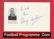 Manchester United Henry Cockburn Signed Autographed Card