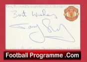 Manchester United Tommy Sloan Signed Autographed Card 1980s