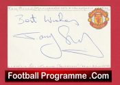 Manchester United Tommy Sloan Signed Autographed Card 1980s