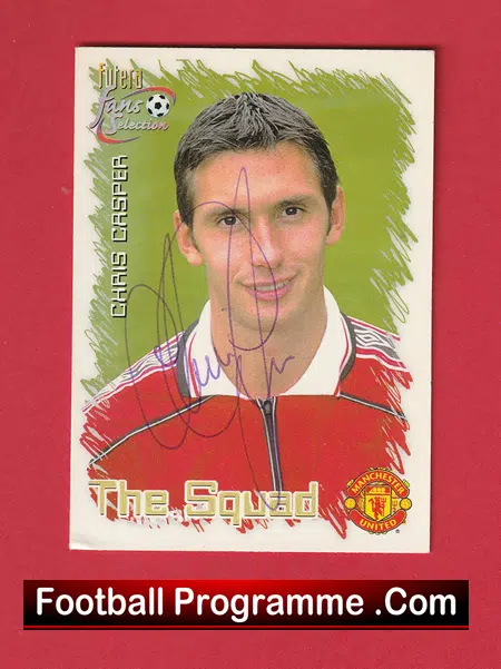 Manchester United Chris Casper Signed Autographed Football Card - Image 2
