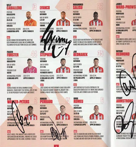 Brighton Hove Albion v Southampton 2022 - Multi Signed Autographed - Image 3