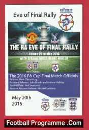 Referee Eve Of Final Rally 2016 – Multi Autographed Signed + Clattenburg