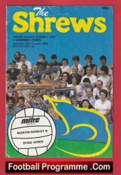 Shrewsbury Town v Grimsby Town 1984 – Multi Signed Autographed