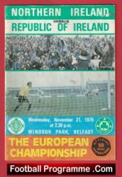 Northern Ireland v Ireland 1979 – Multi Signed Autographed