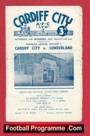 Cardiff City v Sunderland 1952