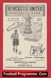 Newcastle United v Aston Villa 1952 – 1950s