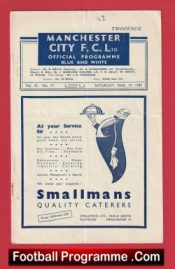 Manchester City v Blackpool 1949 – 1940’s Programmes