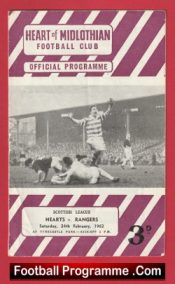Heart Of Midlothian v Glasgow Rangers 1962 – Scotland
