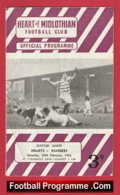 Heart Of Midlothian v Glasgow Rangers 1962 – Scotland