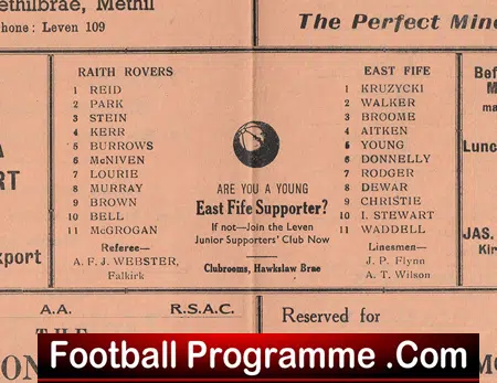 East Fife v Raith Rovers 1964 - Scotland Scottish 1960s - Image 3