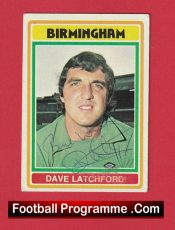 Birmingham City Dave Latchford Signed Football Card 1970s